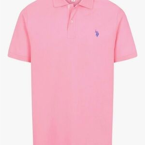 U.S. Polo Assn. Pink Polo Shirt Men’s XL Short Sleeve Classic Collared Top